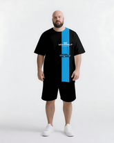 Rooted In Self Reaching for More Big & Tall Men's Simple Lettering T-shirt 2-Piece Set